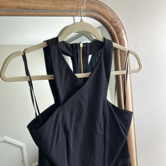 Black Zip Back Dress - Picture 2 of 4
